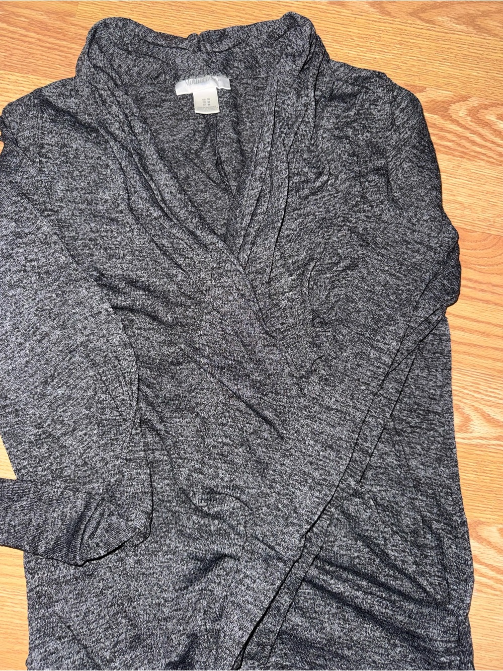 Motherhood Charcoal Gray Cowl Neck Maternity Shirt